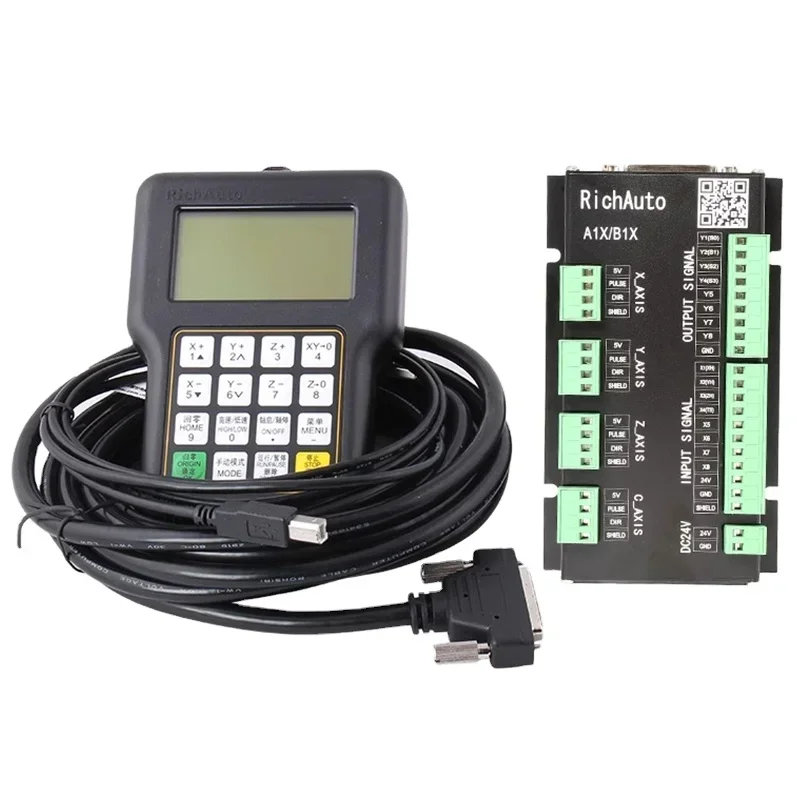 

Woodworking machine tool 4-axis richato A18 CNC RichAuto dsp controller CNC milling machine handle control system