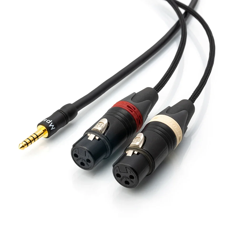 ■ Japan Mogami 2534 Cable OFC Copper HIFI Balance 4.4mm To 2 XLR Female Audio Cable for Mic Mixer Amplifier | Neutrik MPS Plug |