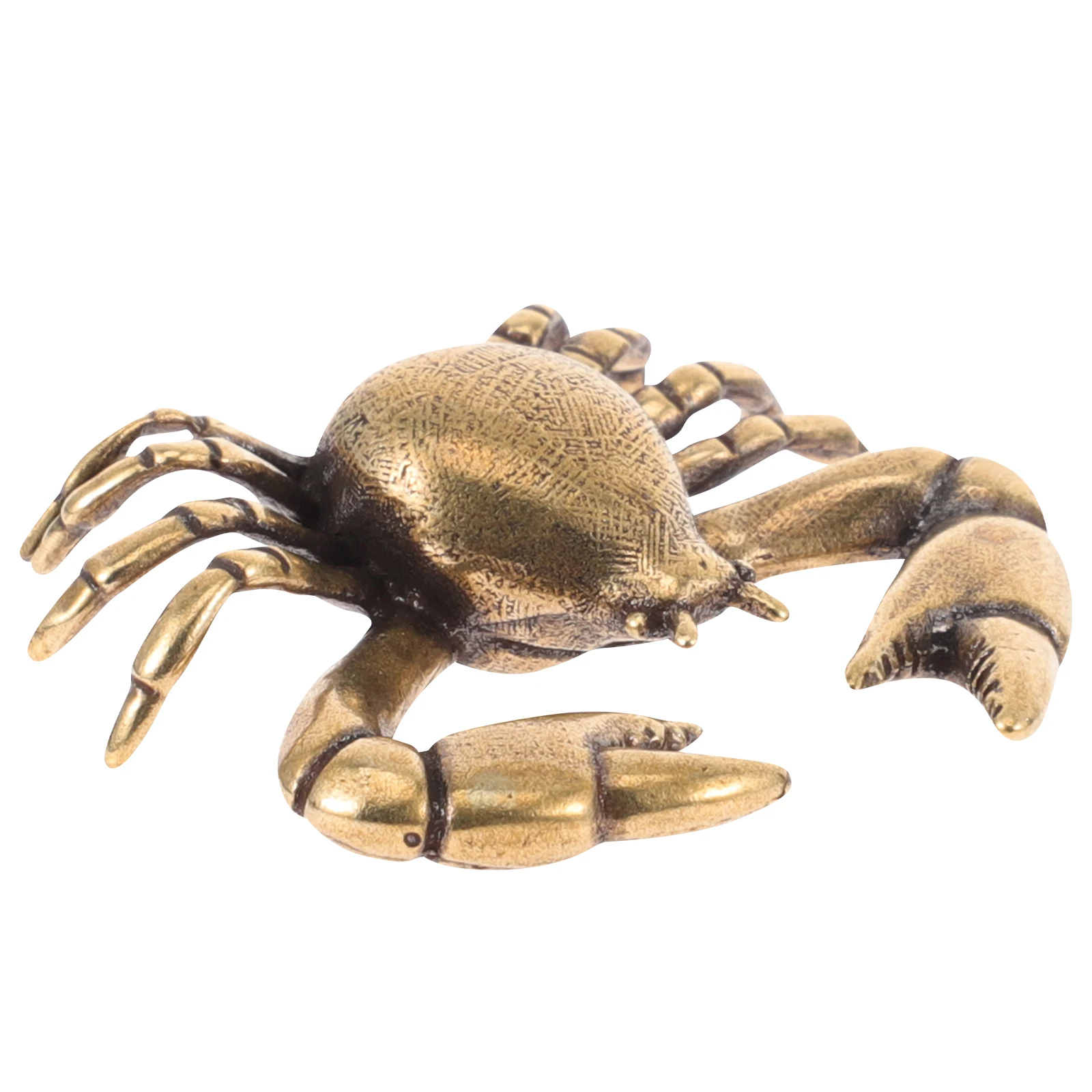 

Retro Brass Crab Statue Home Desktop Decoration Small Brass Crab-Shape For Living Room Bedroom Shelf Decor Vintage Style