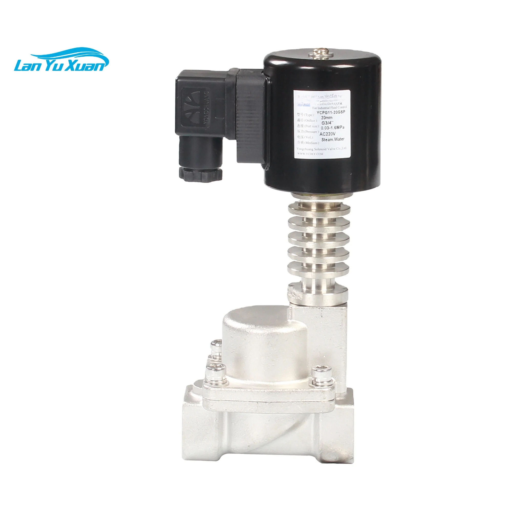 Yongchuang  YCPG11 high temperature piston steam oil burner stainless steel solenoid valve 24v 220vac