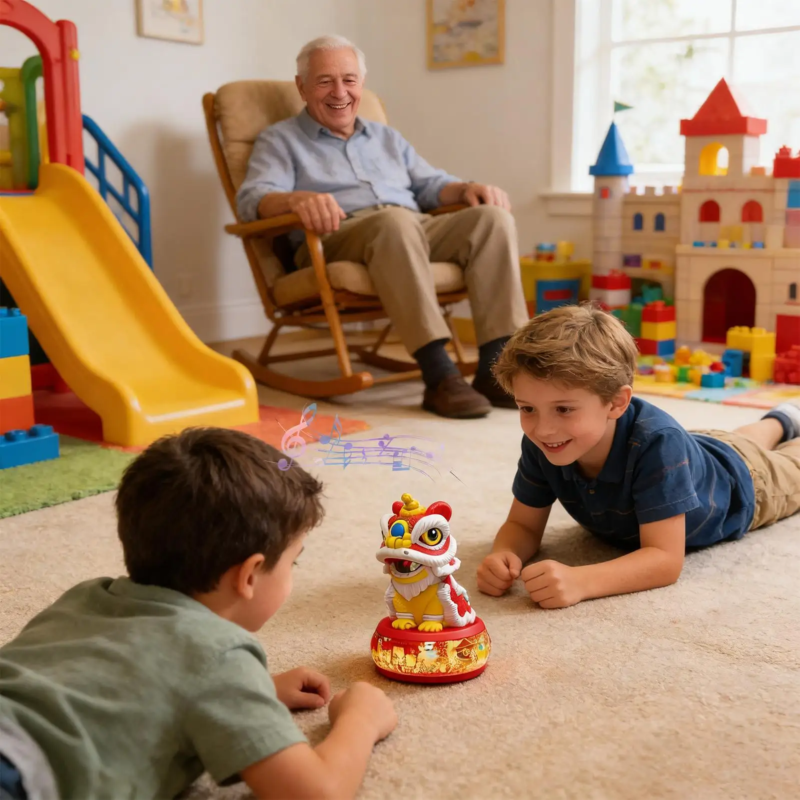 Atualizado dança elétrica leão iluminar brinquedos de dança musical bebê sons animais brinquedos criança sensorial educacional balanço interativo