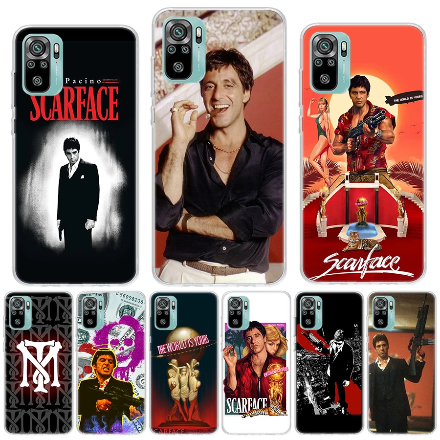 Scarface 1983 Film Al Pacino Movie Silicon Call Phone Case For Xiaomi Redmi Note 13 12 12S 11 11S 10 10S 11T 11E Pro Plus 9 9S 9