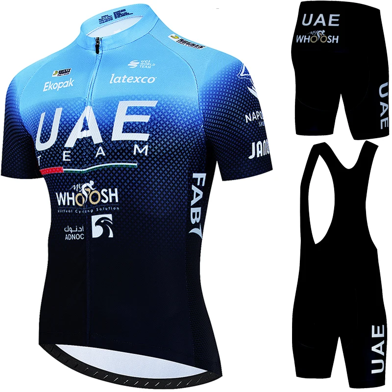 

Cycling Clothes Man Summer 2026 UAE Bib Tricuta Jersey Pro Team Bike Clothing Men's Suit for Bicycle Road Uniform Laser Cut Mtb