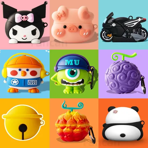 Funda de auriculares 3D para Samsung Galaxy Buds 3, funda protectora para Galaxy Buds 3 Pro, bonita funda de silicona creativa de dibujos animados con gancho