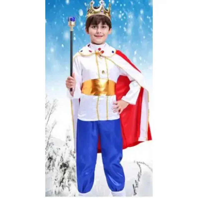 Nuovi bambini Principe Re Halloween Fancy Princess dress Ragazzi Carnevale Costume cosplay Regalo di compleanno Vestito da spettacolo teatrale per bambini