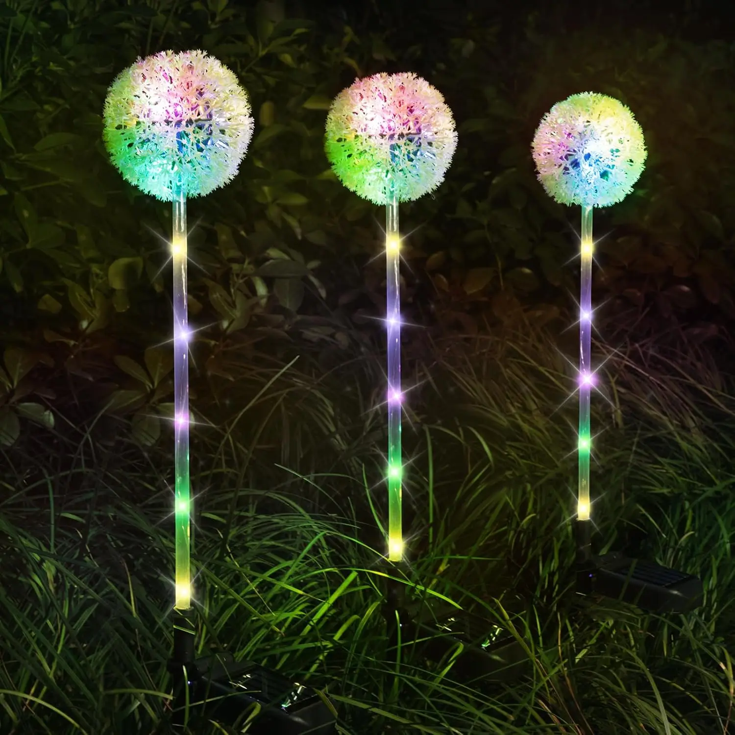 1/2 pcs Solar Garden Lights Outdoor Solar Dandelion Ground Plug-in light Garden Light LED Light Outdoor Solar Flower Light view 2