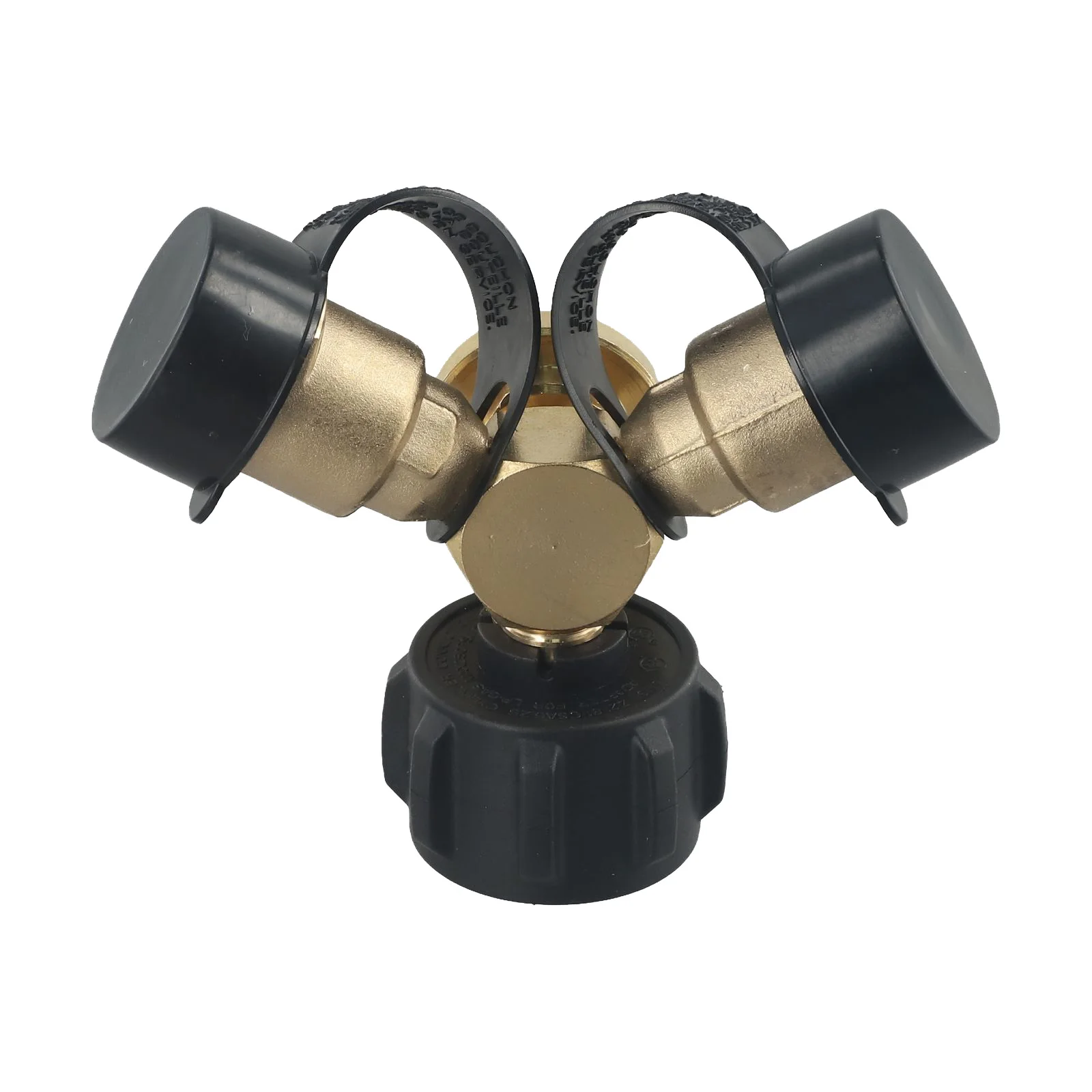 Pressure Gauge Y Splitter Gauge Propane Tank Adapter High Quality Brass Material Easy To Install For Double Appliances