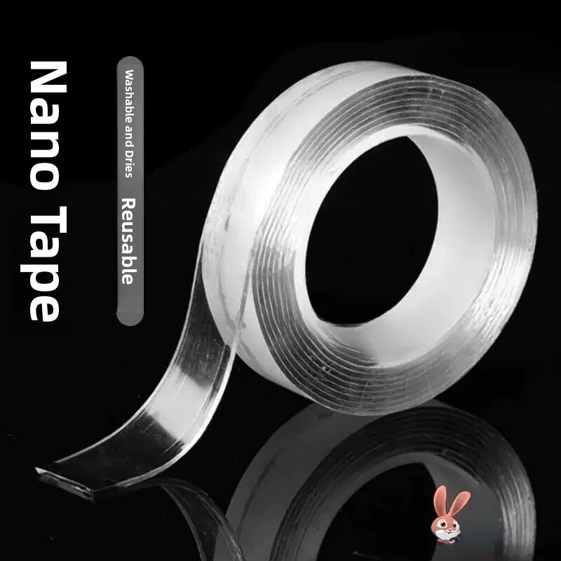 Strong Adhesive Nano Double-Sided Tape Invisible Magic Tape Anti-Slip Patch Powerful Sticky Pad Mat Fixed Patch