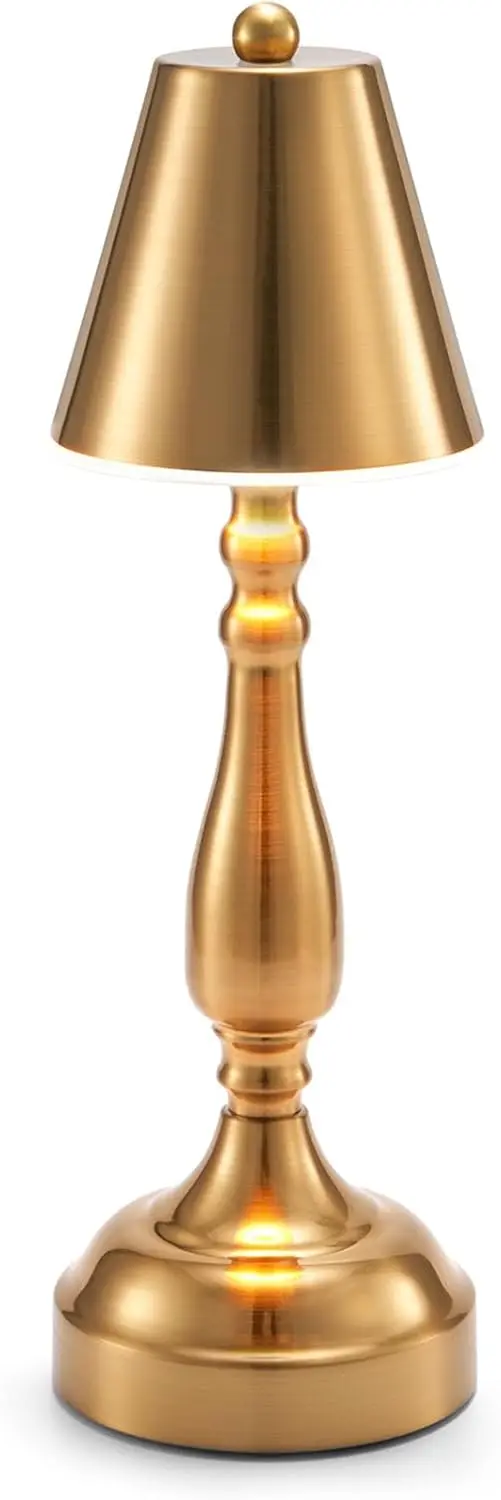 

Portable LED Table Lamp, Rechargeable 3-Way Dimmable Touch Light for Dining, Bedside, Patio