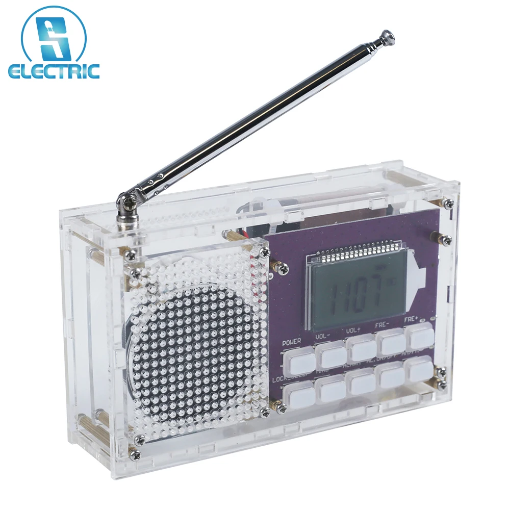 FM MW SW Radio bezprzewodowe moduł odbiornika DIY elektroniczny zegar cyfrowy sterowany zestaw do lutowania radiowego Mono podwójny kanał wzmacniacz