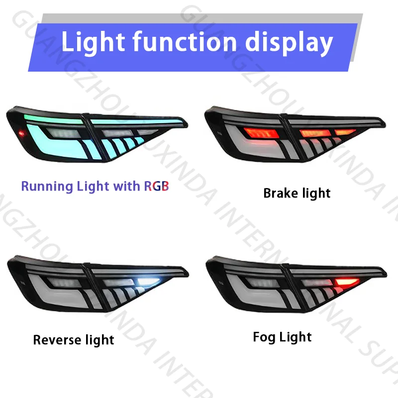 الضوء الخلفي LED لهوندا سيفيك 11th Gen 11 Generation 2021-2024 RGB نوع مع مجموعة مصابيح خلفية للسيارة للرسوم المتحركة الديناميكية 21-24
