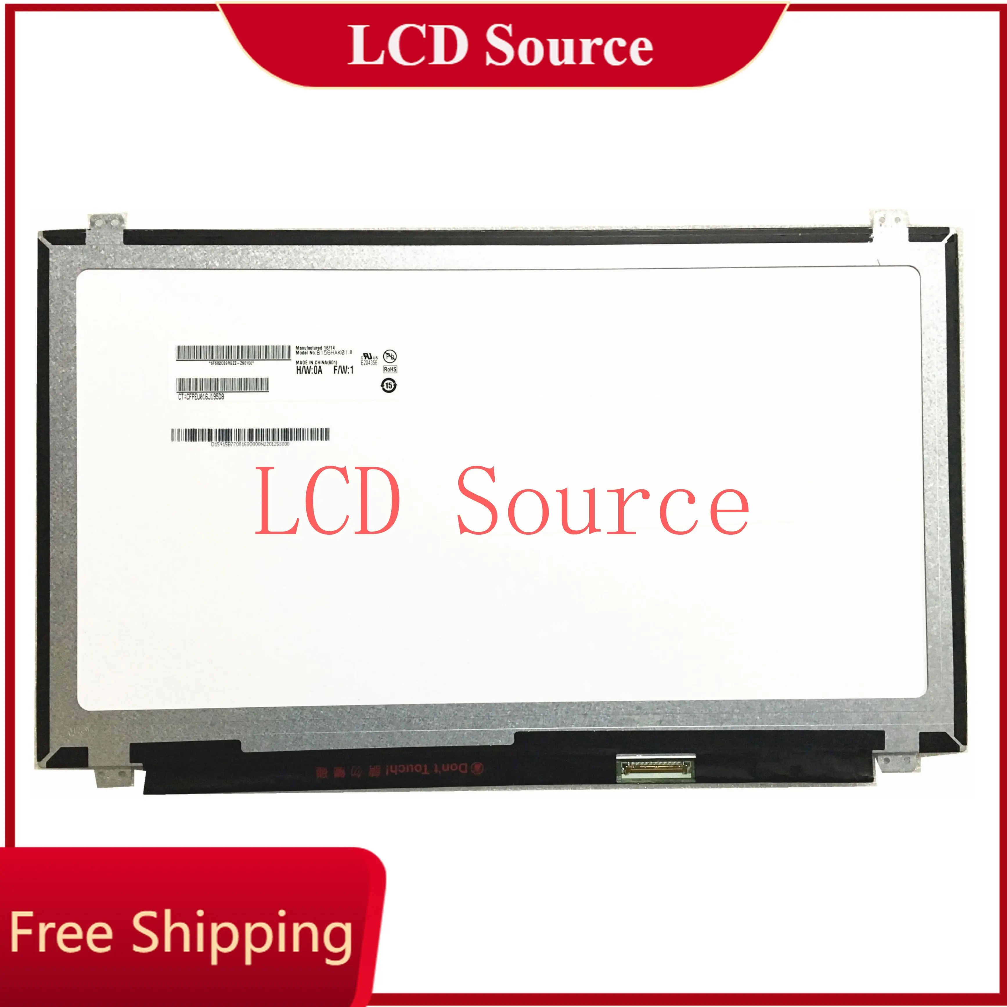 B156HAK 01,0 Mit Led-anzeige Laptop Bildschirm 40 pins TOUCH Digitizer