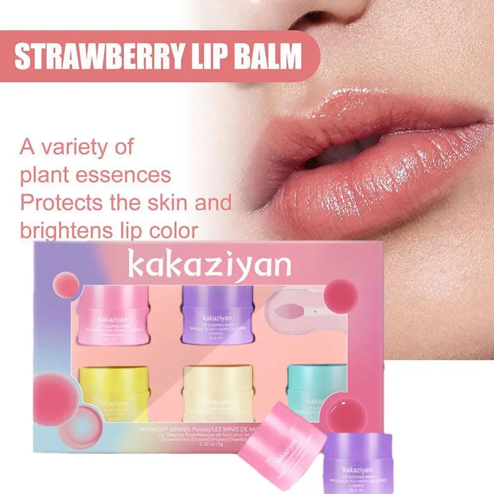 3g x 5pcs Lip Sleep Mask Night Sleep Maintenance idratante nutriente Bleach Gloss Lip Lip Care Lip Balm Cream D3X5