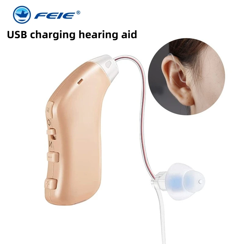 

FEIE Factory Digital 16 Channel Hearing Aid Severe Loss Invisible RIC Ear Aids High Power Amplifier Hearing Device for Deafness