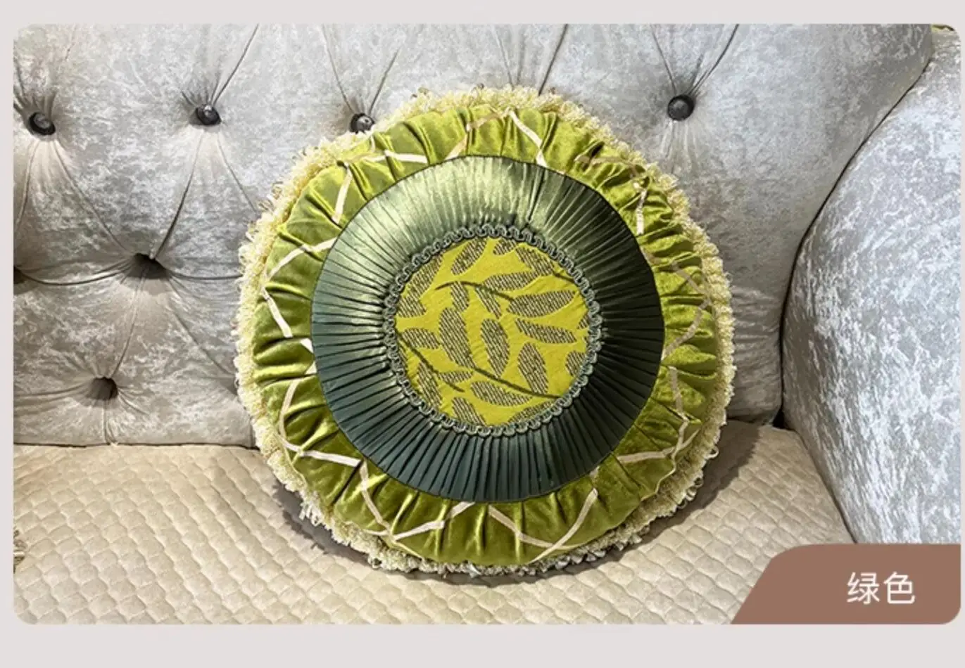 European Round Cushion Pillow, High-End Candy Pillow, Nordic Long Waist Pillow, Home Sofa and Bed Room Decor, FG834-4