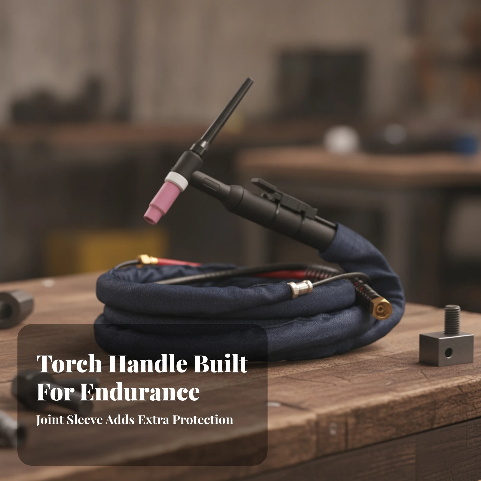 Water-Cooled TIG Fusing Torch Complete WP-18 Fusing Torch Flexible Insulated for Welders, Workshop