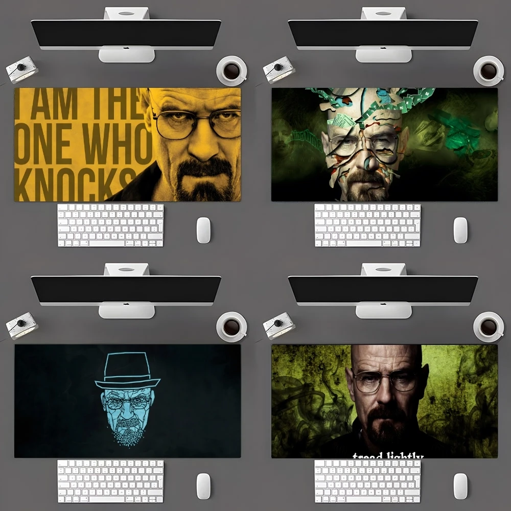 heisenberg breaking bad mouse pad grande Gaming Gamer Big Mouse Mat Computer Locking Edge MousePad 90x40cm Keyboard Desk