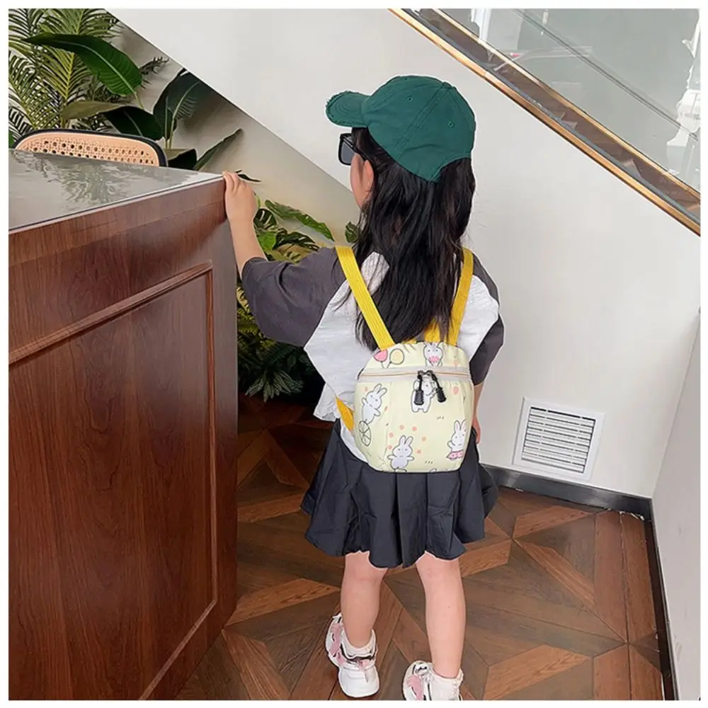 Rabbit Pattern Bucket Bag The New Multicolor Nylon Fabric Backpack Cartoon Animation Children's Bag Kid's