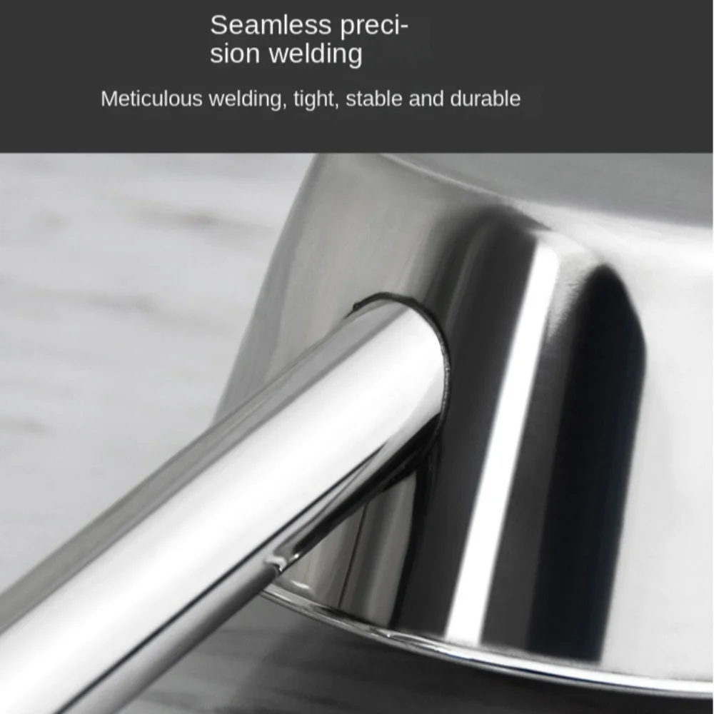 Big Stainless Steel Water Ladle Thickened Anti Scalding Sauce Seasoning Spoon Long Handle Extended Water Scoop Household