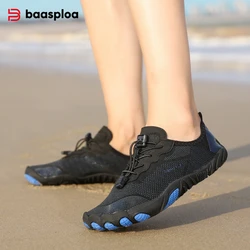 Baasploa Men Water Shoe Casual Lightweight Quick-Drying Breathable Aqua Shoes Summer Beach Sneakers Gym Male Footwear Non-Slip