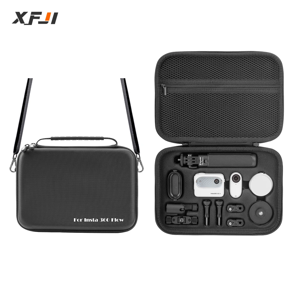 

XFJI Carrying Case for Insta 360 GO 3S/GO 3 Action Camera Storage Bag travel Handbag Protective Box GO 3 Cameras Accessories Bag