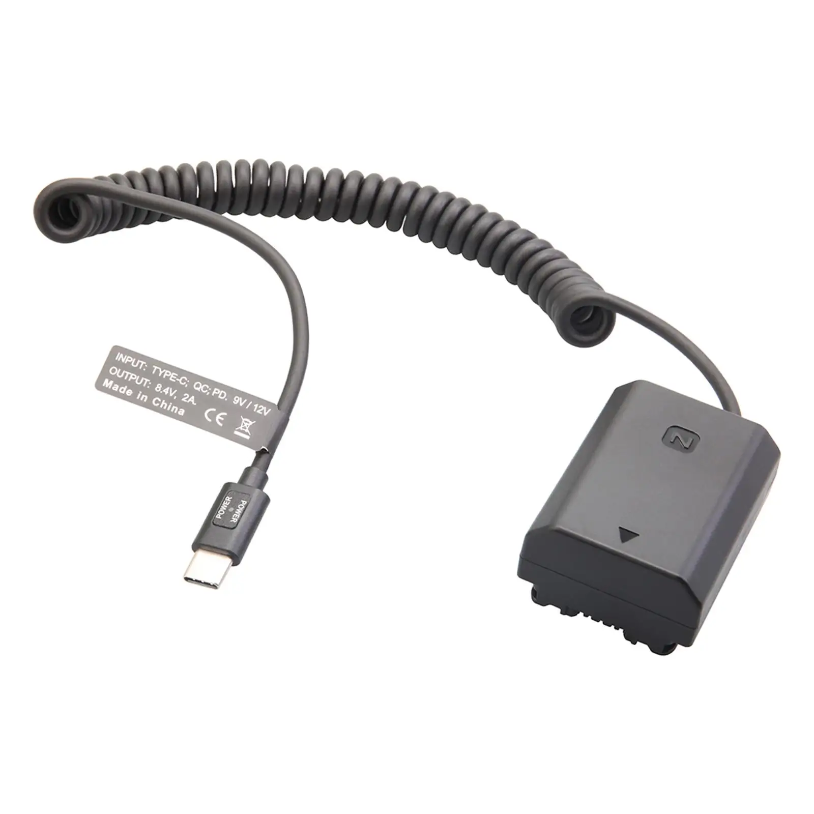 Power Adapter Cable usb to NP Direct Replaces Spare Parts Extendable, Accessories for A9 A6600, A7, , A7C Cameras