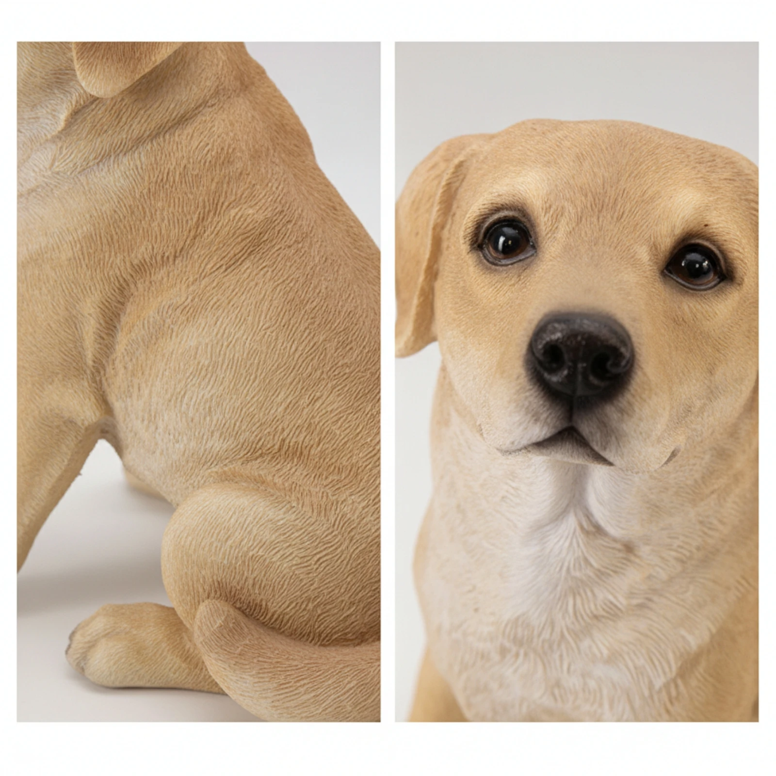 Sitting Dog Figurine Weather-Resistant Sitting Dog Statue Sculpture indoor/outdoor Sturdy for Gardeners, Garden, Home Decor