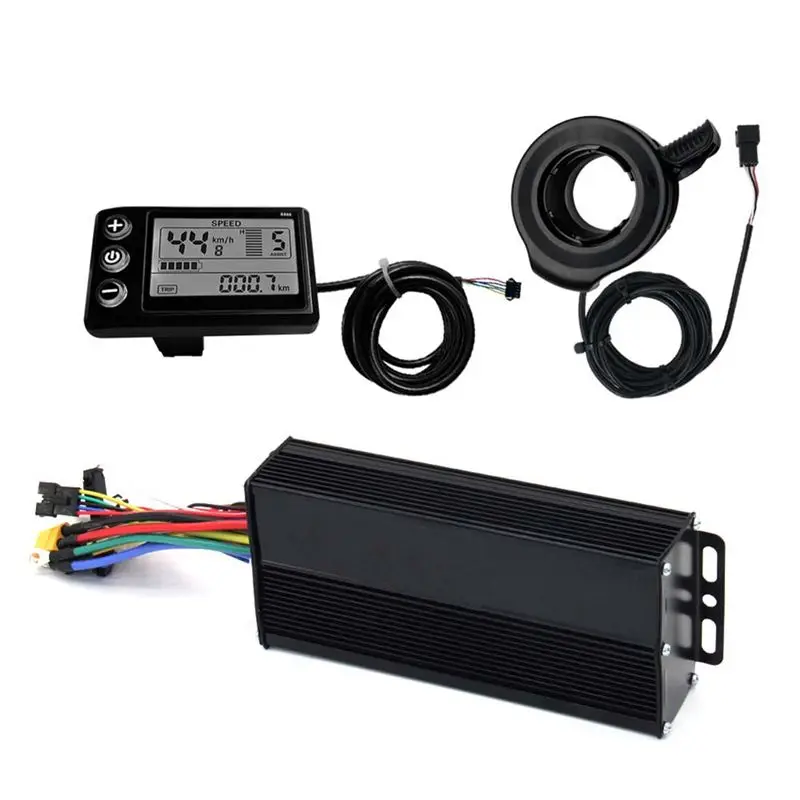 

ABYB Three Mode Ebike Sine Wave Controller 36V/48V/52V 40A With S866 LCD Display SM Connector For 2000W Ebike