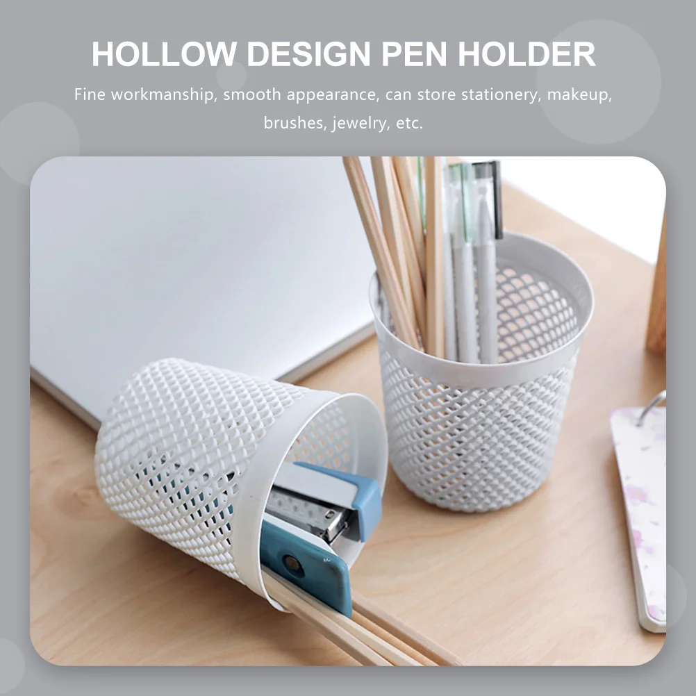 

6 Pcs Tableware Makeup Brush Storage Container Plastic Multi-function Pen Holder