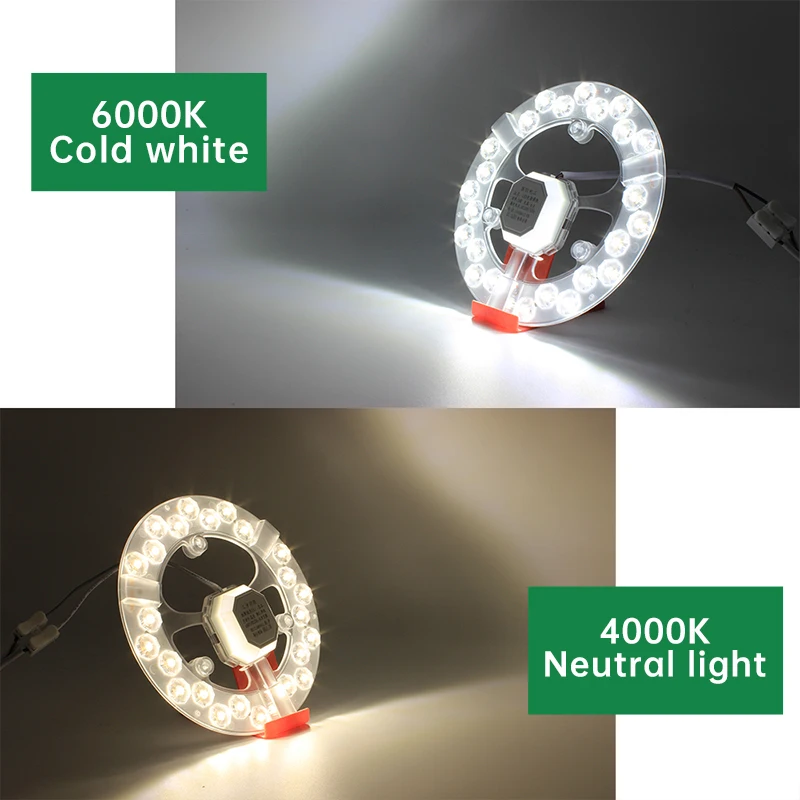 Led ضوء السقف استبدال وحدة 220 فولت Led لوحة 24 واط دائرة مستديرة مصباح ليد لوحة لوحة تركيبية لمصباح السقف وأضواء المروحة #3