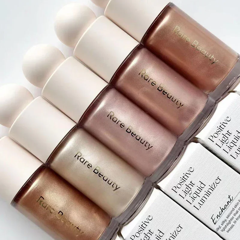 نادر الجمال الإيجابي ضوء السائل الإنارة تسليط الضوء على مسحوق الكنتوري أحمر الخدود كريم ماكياج الوجه لامع تألق أخف أحمر الشفاه