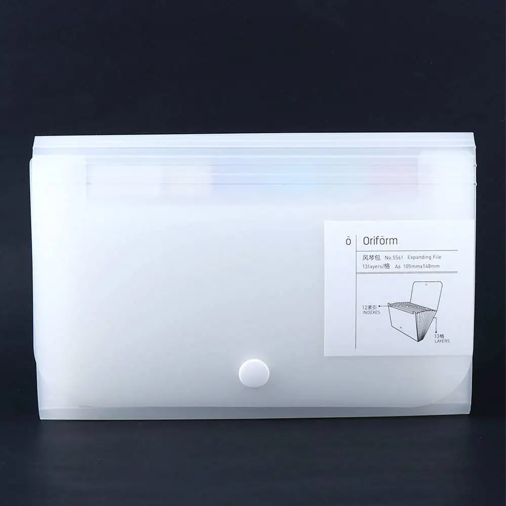 A6 Size Accordian File Paper Holder Bill Folders Filing Box File Folder Expanding Wallet Receipt File Document Organizer