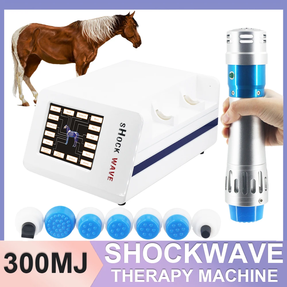 

300MJ Shockwave Therapy Machine For Horses Treating Tendinopathy Fatigue Relax Massage Physiotherapy Machine Professional