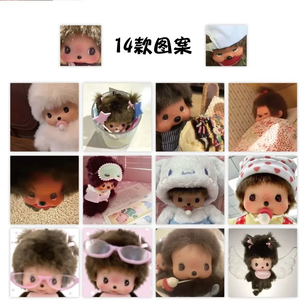 500pcs/Roll Cartoon for Monqiqi Stickers Kawaii Anime DIY Pvc Laptop Decals Decoration Stiker Children Reward Toy Girl Gift