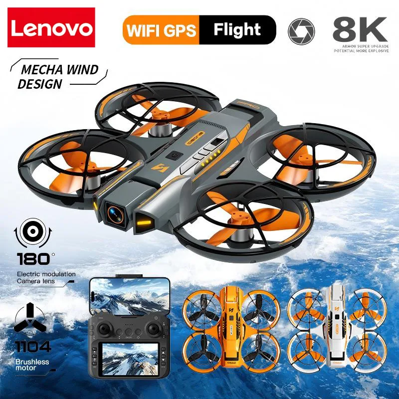 Lenovo A21 Pro VR Drone 8K Profeissional Antenna HD Doppia Fotocamera Intelligente Evitamento Ostacoli Brushless Potenza Pieghevole FPV UAV