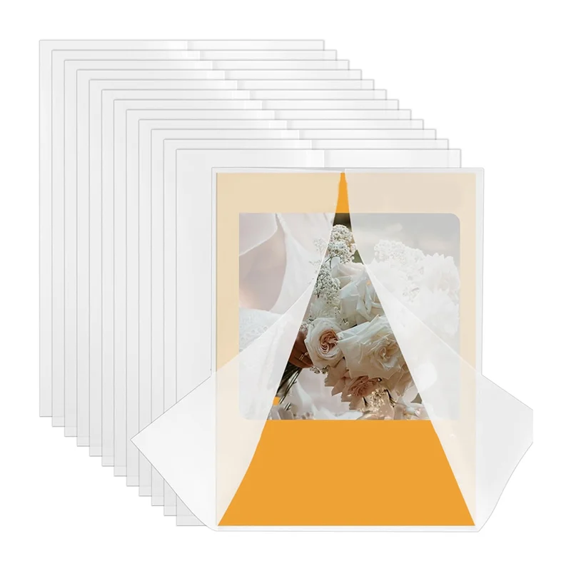 100แพ็คVellumแจ็คเก็ตสําหรับ5X7คําเชิญ,PreพับVellum Wraps,งานแต่งงานวันเกิดเชิญVellumกระดาษ,งานแต่งงาน