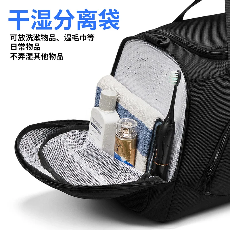 Men Gym Bag Large Capacity Training Fitness Workout Sports Bag Backpack Dry Wet Yoga Bags Business Travel Bag With Shoes Pouch