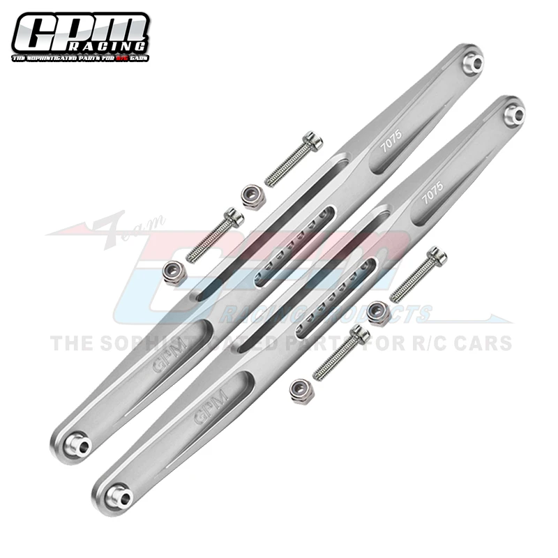 GPM aluminio 7075 brazo de arrastre trasero enlaces inferiores varilla de tracción inferior para TRAXXAS 1/7 UDR 85076-4