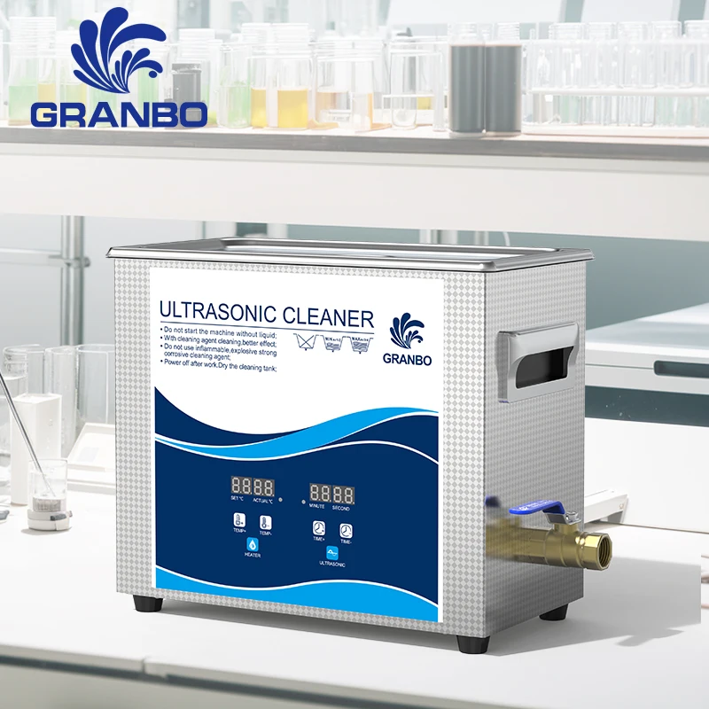 Granbo 6.5L 180W 초음파 세척기 40kHz 가스 제거 기능 포함 – 기화기, 엔진 부품 및 작업장 사용에 이상적
