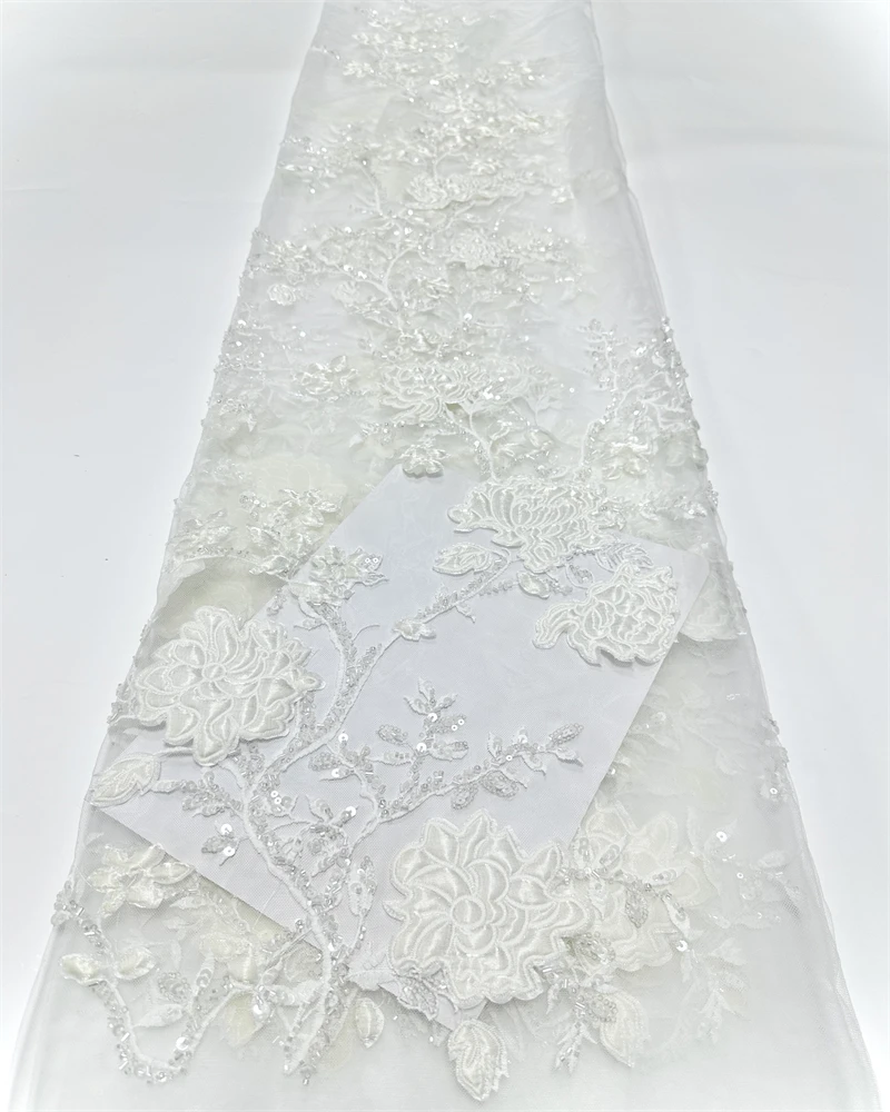 패션 우아한 프랑스어 자수 페르시 레이스 원단 아프리카 나이지리아 결혼식 파티 드레스 봉제에 대한 스팽글 원단