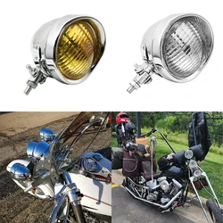 Motorcycle Headlights High/Low Beam Head Light For Harley Custom Softail Dyna Cruiser Bobber Chopper Sportster  Vintage glass