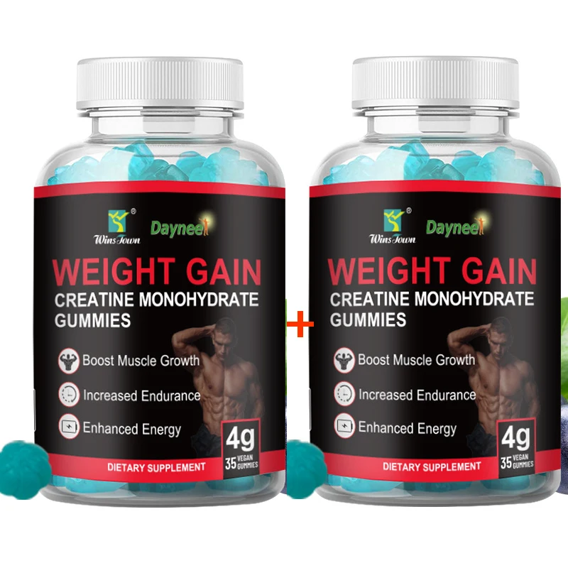 

2 Bottle Of Weight Gain Gummies Increase Muscle Fudge To Support Muscle Recovery And Improve Energy Levels