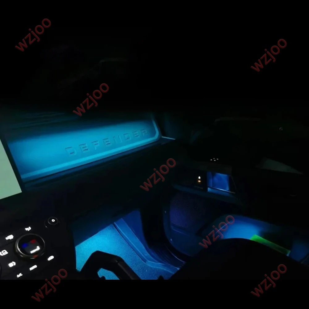 For Land Rover Defender 2020-2025 Evoqu 15-25 APP Control Car Dashboard Door Atmosphere Lamp Led Strip Decorative Ambient Light view 3