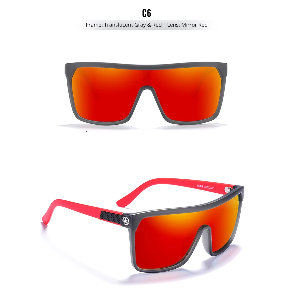 Kdeam High-End-Angels onnen brille für Männer und Frauen einteilige polarisierte Sonnenbrille mit langlebigen 5-Barrel-Scharnieren – Detail 17