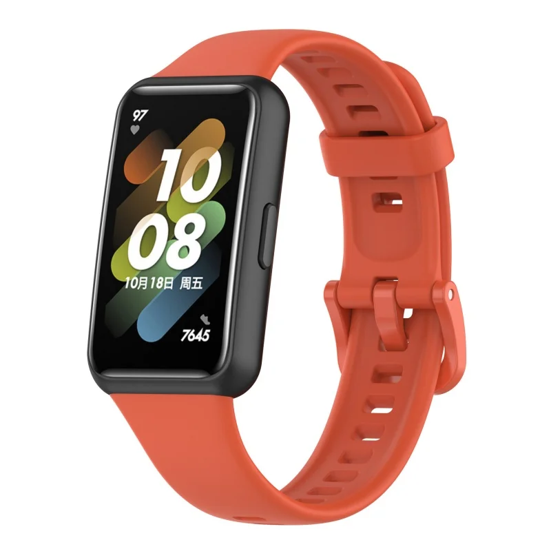 Correa de muñeca de silicona suave de alta calidad para Huawei Band 7, pulsera de reloj inteligente, pulsera impermeable de goma de liberación rápida