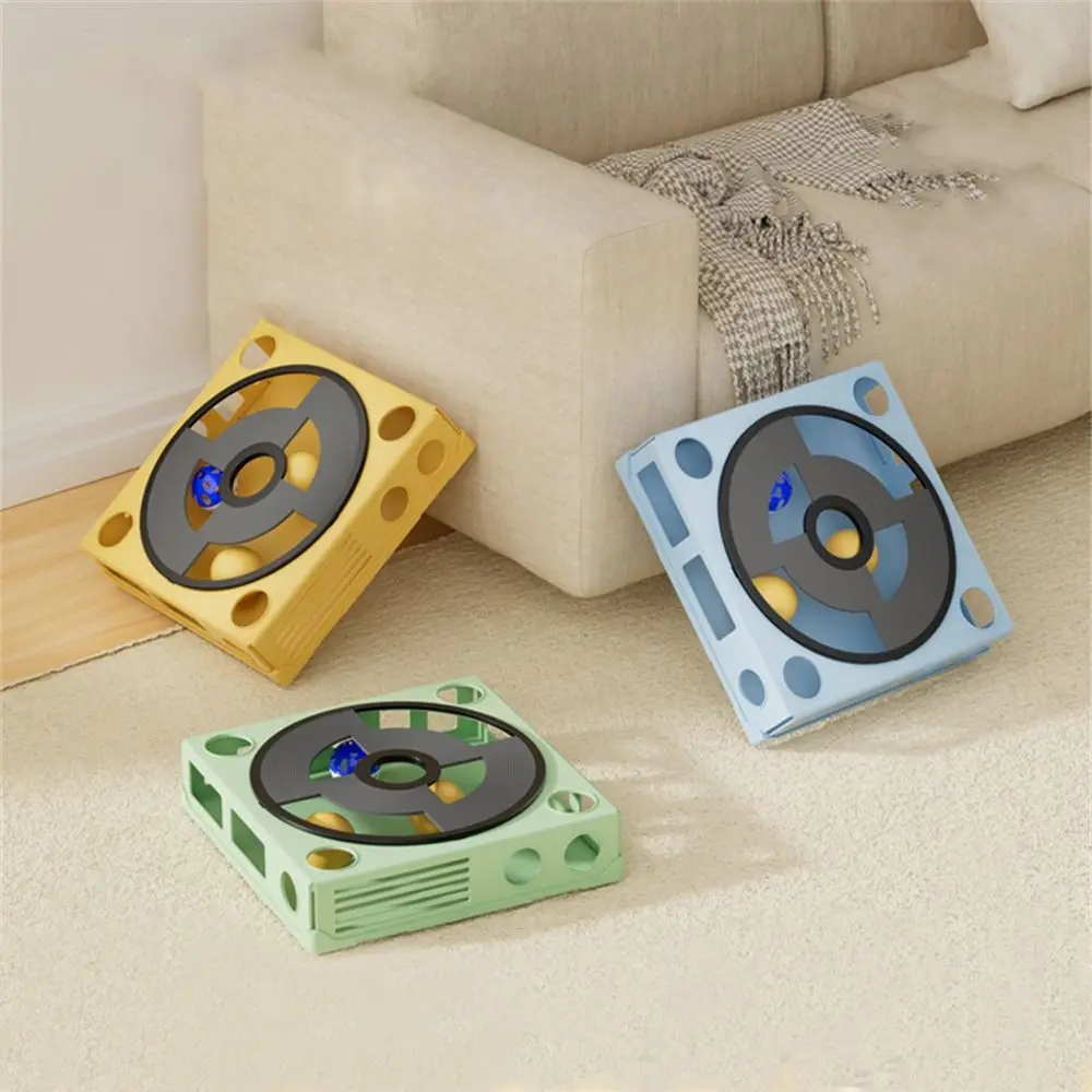 Durable Self-Hi Pet Maze Box Phonograph Design With Roller Balls Cat Turntable Toys Unique Interactive Cat Toy Digging Holes