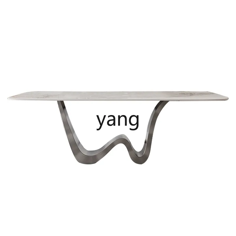 

XYY household high-end rock slab dining table rectangular minimalist restaurant dining table small apartment