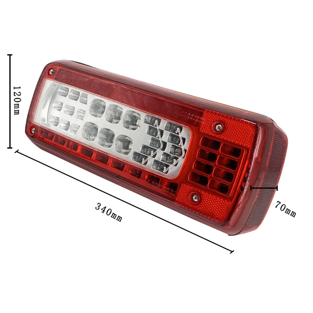 Set 24V For Renault Tail Lights For Volvo truck lights FH 460 FMX 500 Truck Reverse Brake Turn Stop Signal Tail Light with Horn view 3