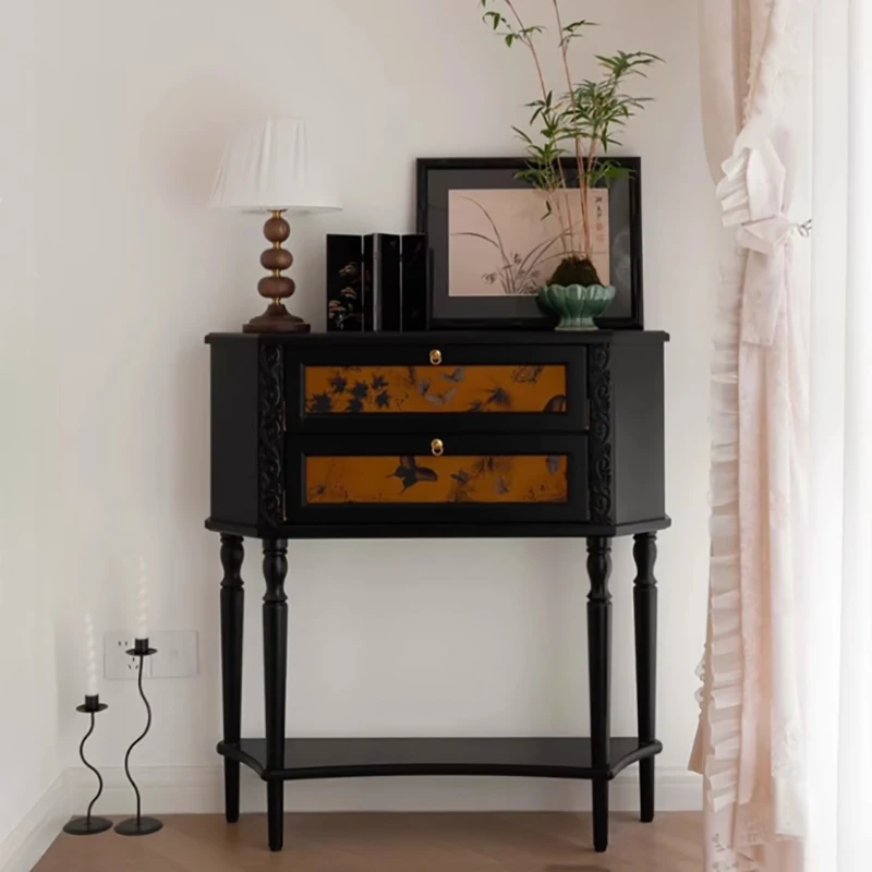 Mesas de consola provinciales elegantes, mesas de consola clásicas nórdicas de estilo chino de lujo, Mueble de Consola Vintage francés