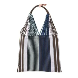 Casual Women Shoulder Bags Woven Designer Knitted Braid Handbags Light Large Tote Summer Beach Shopping Bag Purse Sac Travel Bag